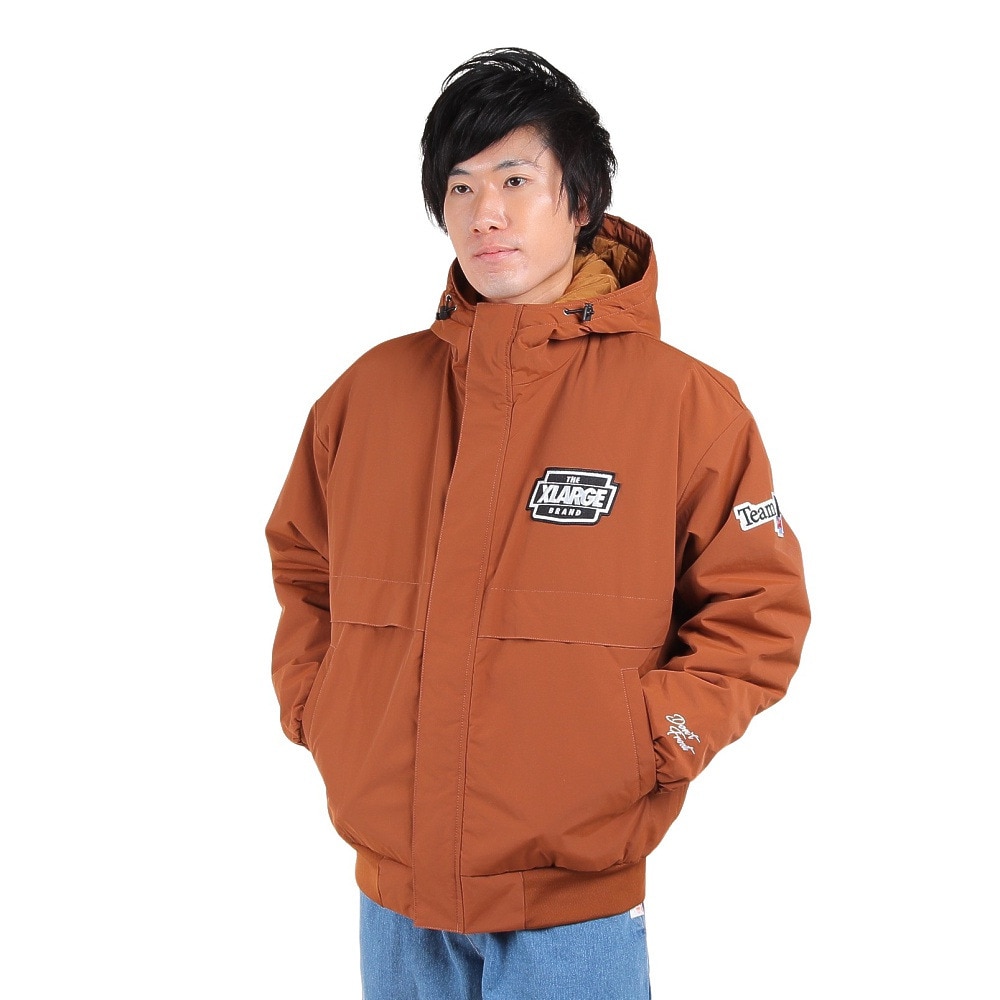 エクストララージ（XLARGE）（メンズ）ナイロン PUFFER ジャケット 101233021006-BROWN