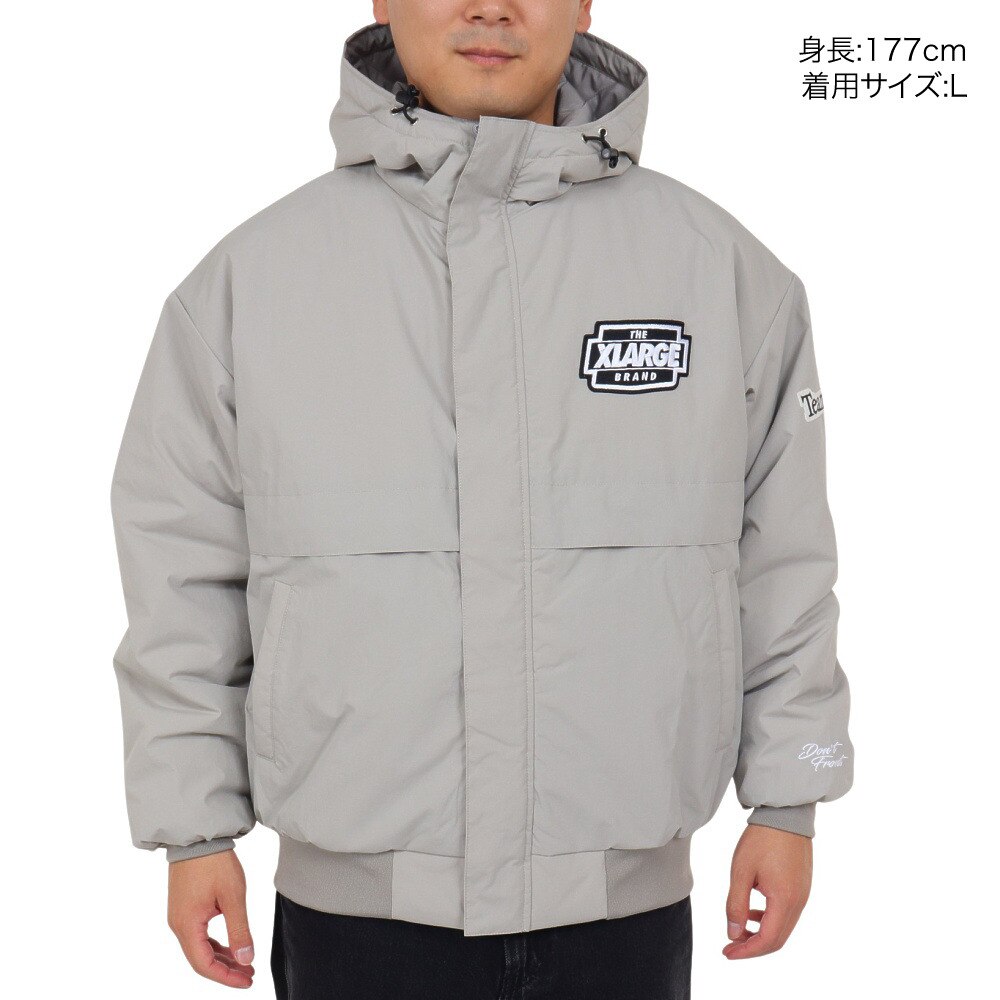 エクストララージ（XLARGE）（メンズ）ナイロンパファージャケット 101233021006-GREY