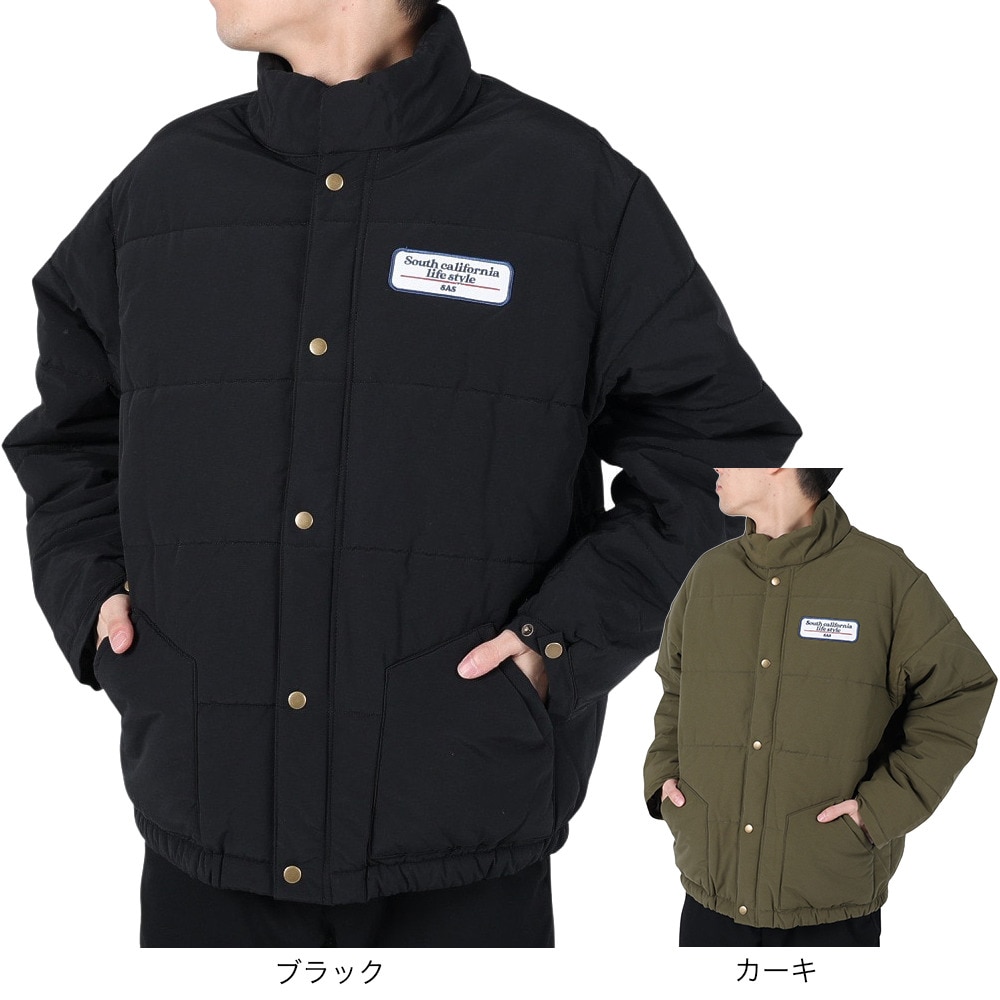 エスエーエス（S.A.S）（メンズ）ワッペン中綿ジャケット SAS2325113-19:BLACK