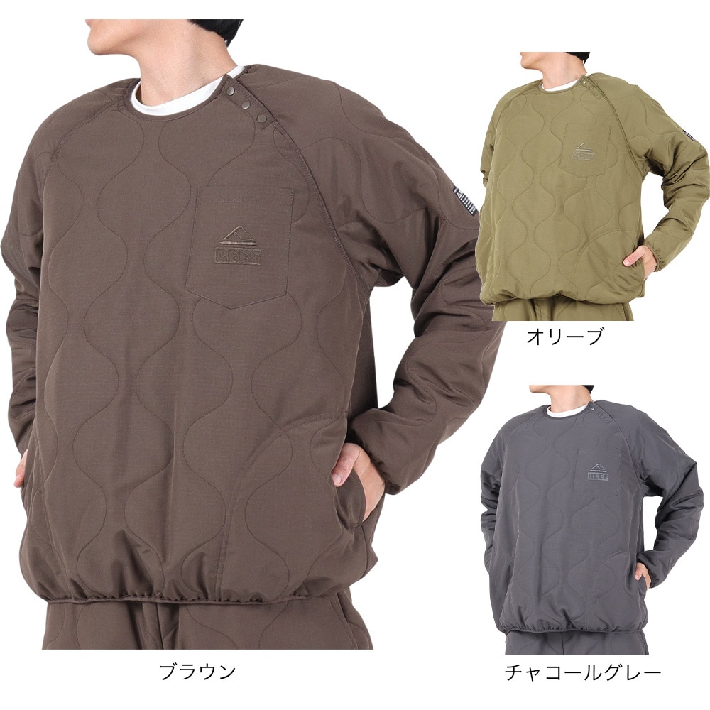 リーフ（REEF）（メンズ）REEF PUFF CREW プルオーバー RFJKM2302-BEG