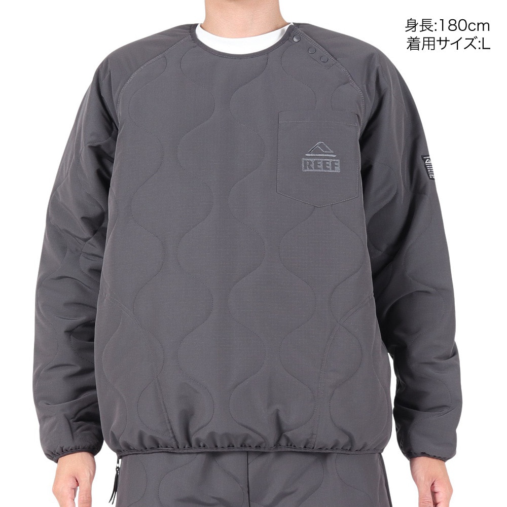 リーフ（REEF）（メンズ）REEF PUFF CREW プルオーバー RFJKM2302-C.GRY