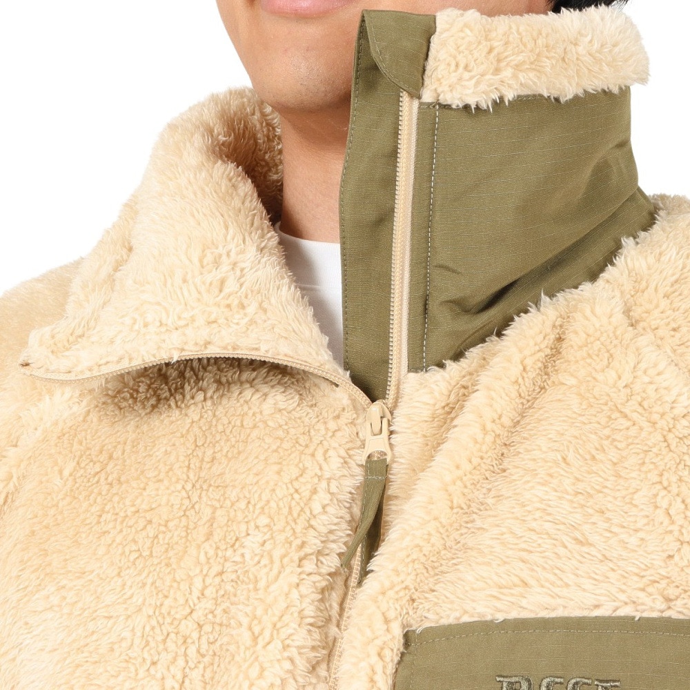 リーフ（REEF）（メンズ）SHERPA A FLEECE HIGH NECK ZIP UP ジャケット RFPKM2304-BEG