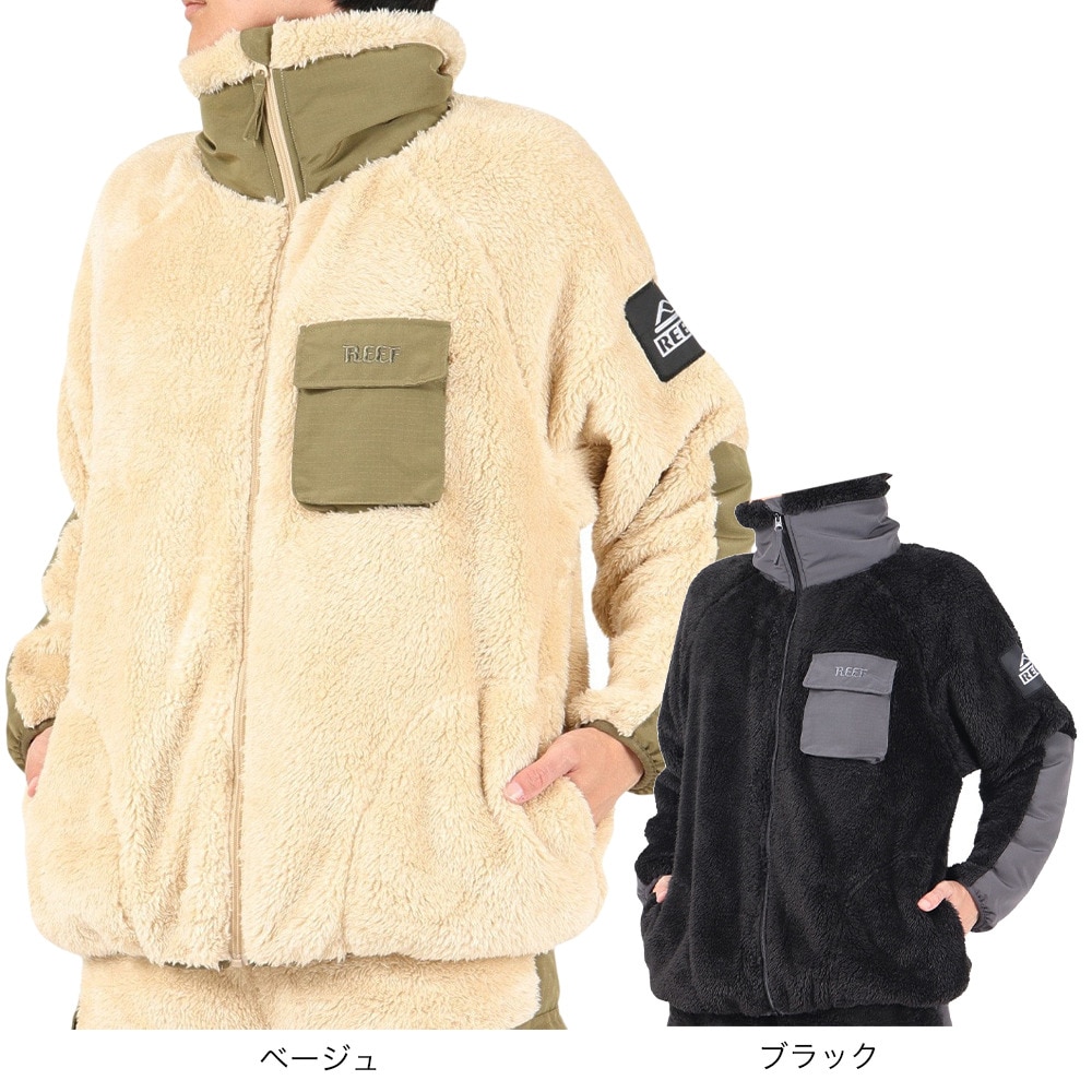 リーフ（REEF）（メンズ）SHERPA A FLEECE HIGH NECK ZIP UP ジャケット RFPKM2304-BEG