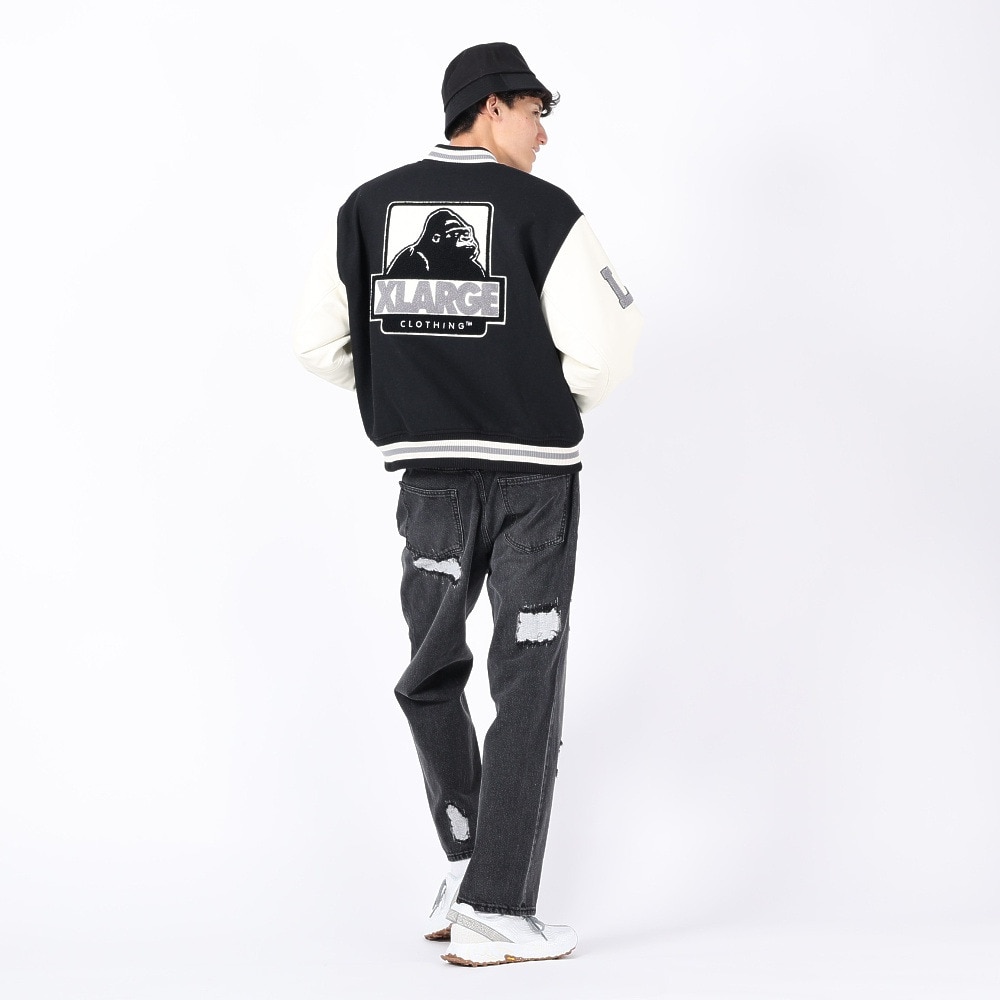 エクストララージ（メンズ）OG ロゴ バーシティジャケット 101234021009-BLACK