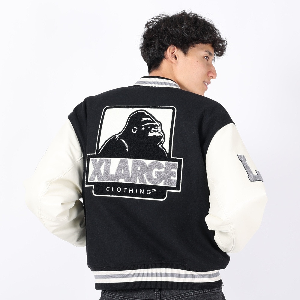 エクストララージ（メンズ）OG ロゴ バーシティジャケット 101234021009-BLACK