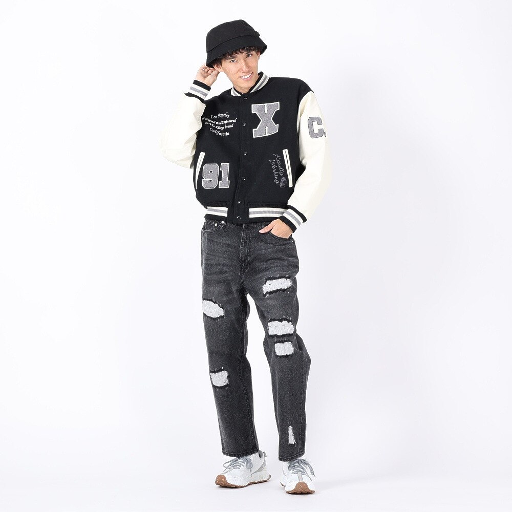 エクストララージ（メンズ）OG ロゴ バーシティジャケット 101234021009-BLACK