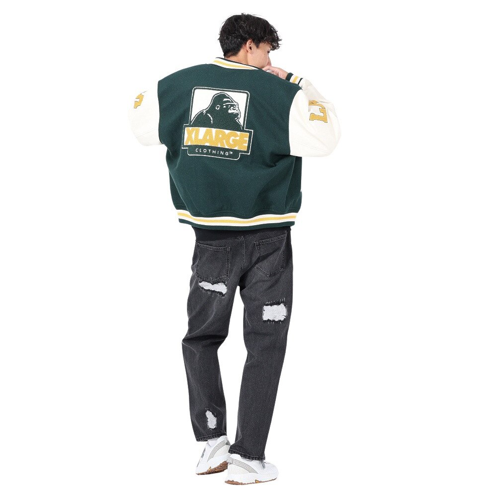 エクストララージ（XLARGE）（メンズ）OG ロゴ バーシティジャケット 101234021009-GREEN