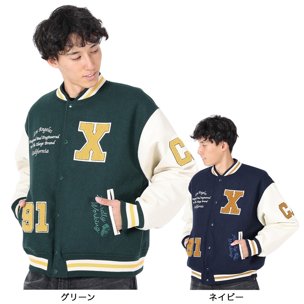 エクストララージ（メンズ）OG ロゴ バーシティジャケット 101234021009-NAVY