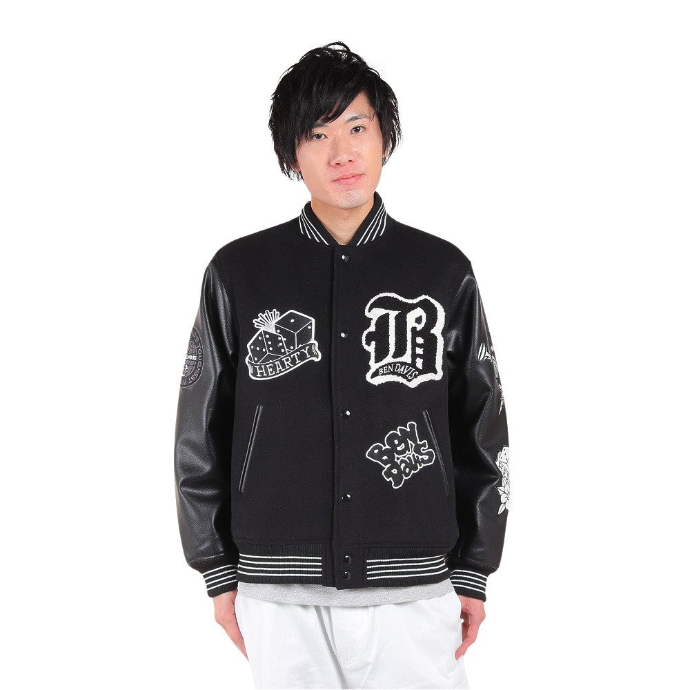 ベンデイビス（BEN DAVIS）（メンズ）STADIUM ジャケット 23780014-01BLK