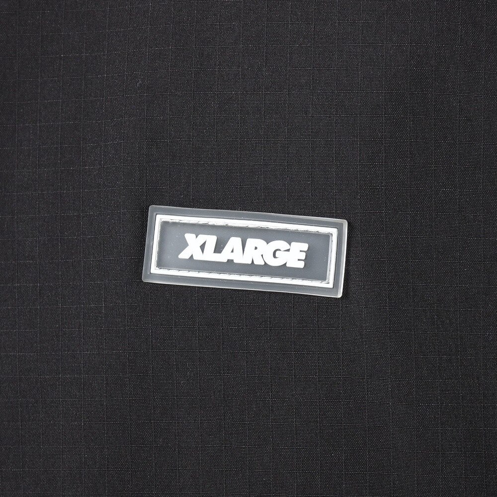 エクストララージ（XLARGE）（メンズ）RIPSTOP ハーフジップアップジャケット 101241021009-BLACK
