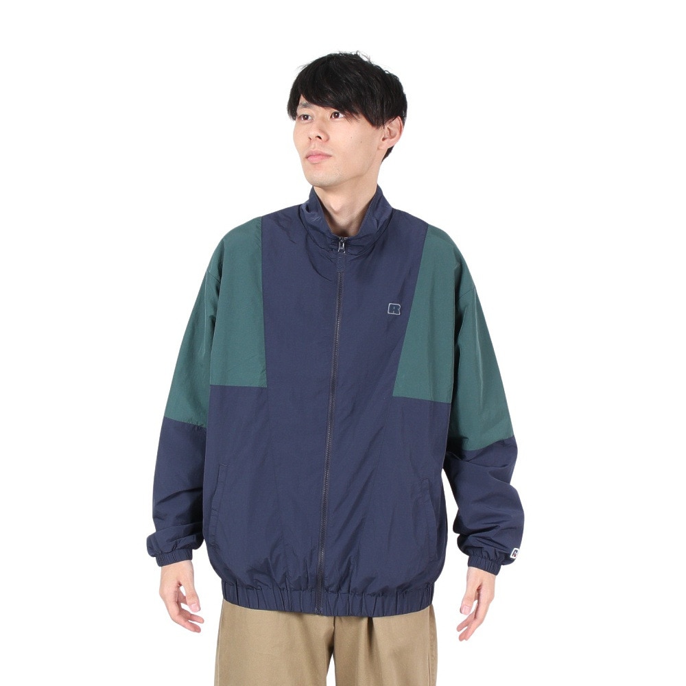 ラッセル（RUSSELL）（メンズ）ナイロン切替ジャケット RBM24F0010 NVY