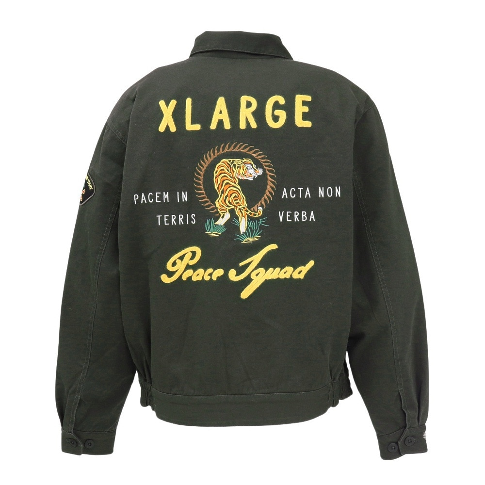 エクストララージ（XLARGE）（メンズ、レディース）PEACE SQUAD VIETNAM ジャケット 101251021005-DkGREEN