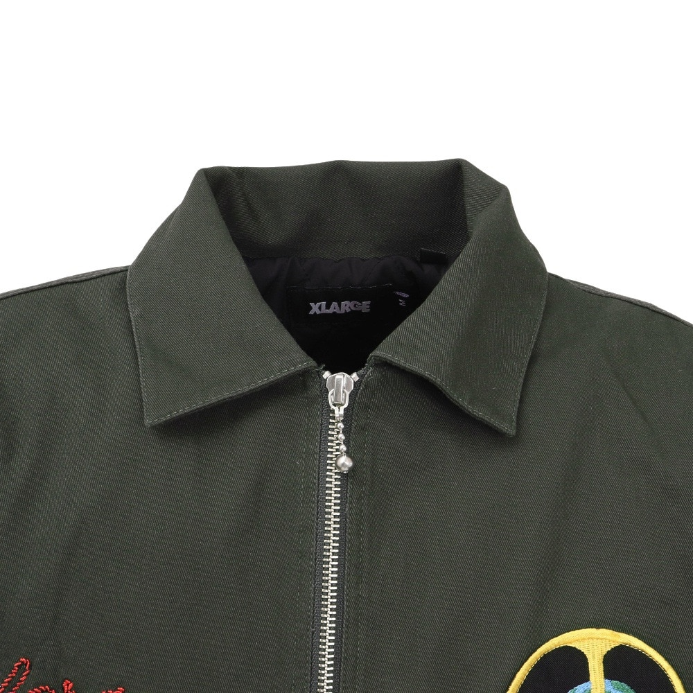 エクストララージ（XLARGE）（メンズ、レディース）PEACE SQUAD VIETNAM ジャケット 101251021005-DkGREEN