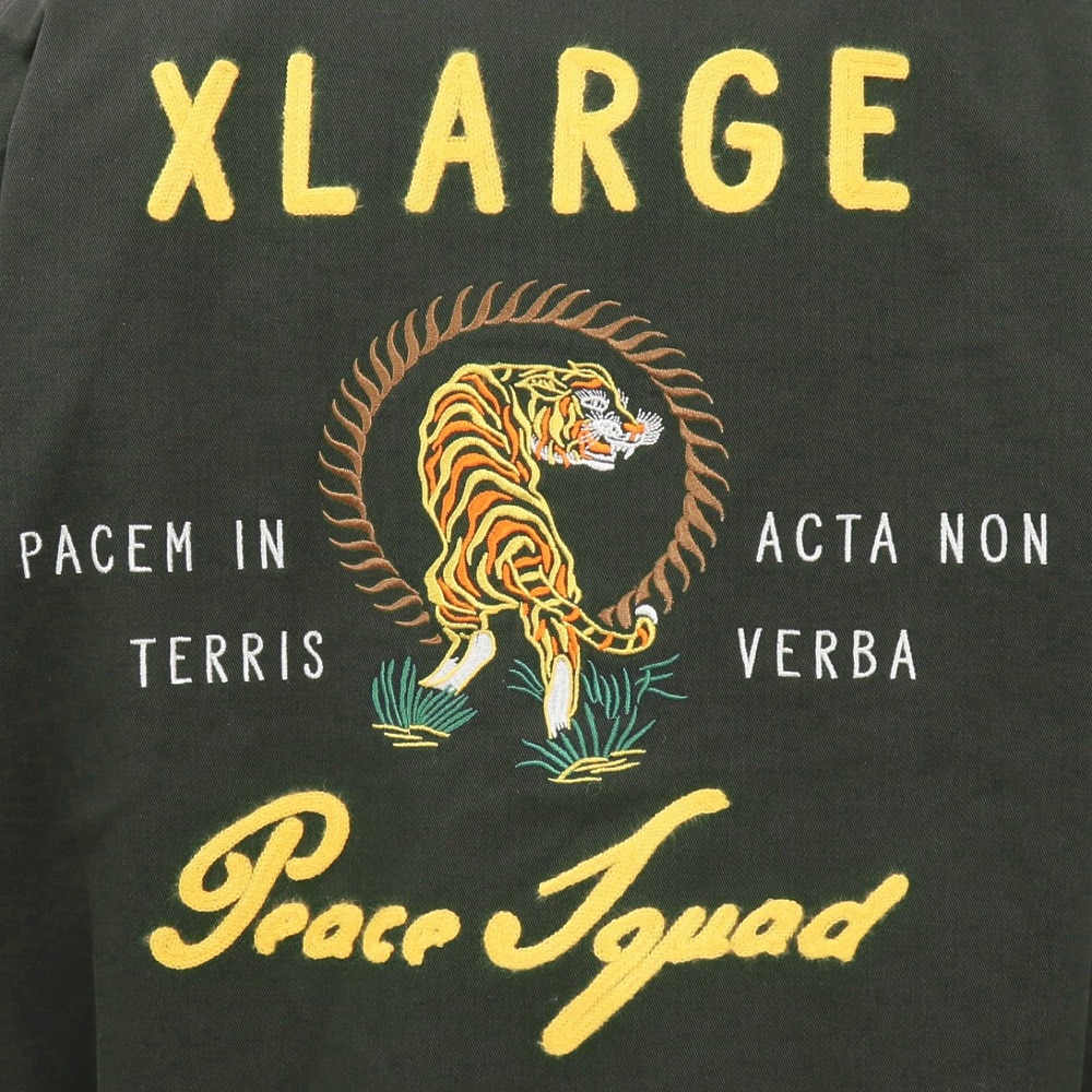 エクストララージ（XLARGE）（メンズ、レディース）PEACE SQUAD VIETNAM ジャケット 101251021005-DkGREEN