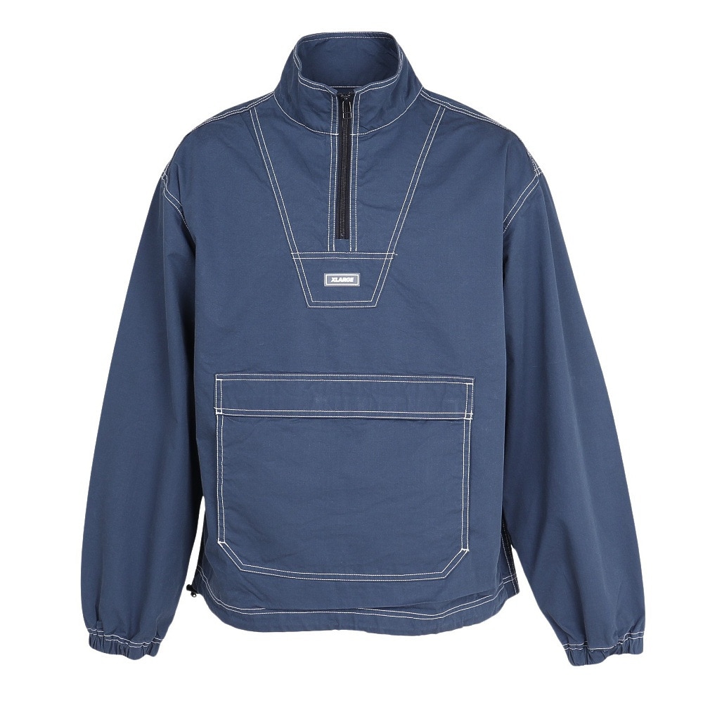 エクストララージ（XLARGE）（メンズ）RIPSTOP ハーフジップ ジャケット 101251021008-NAVY