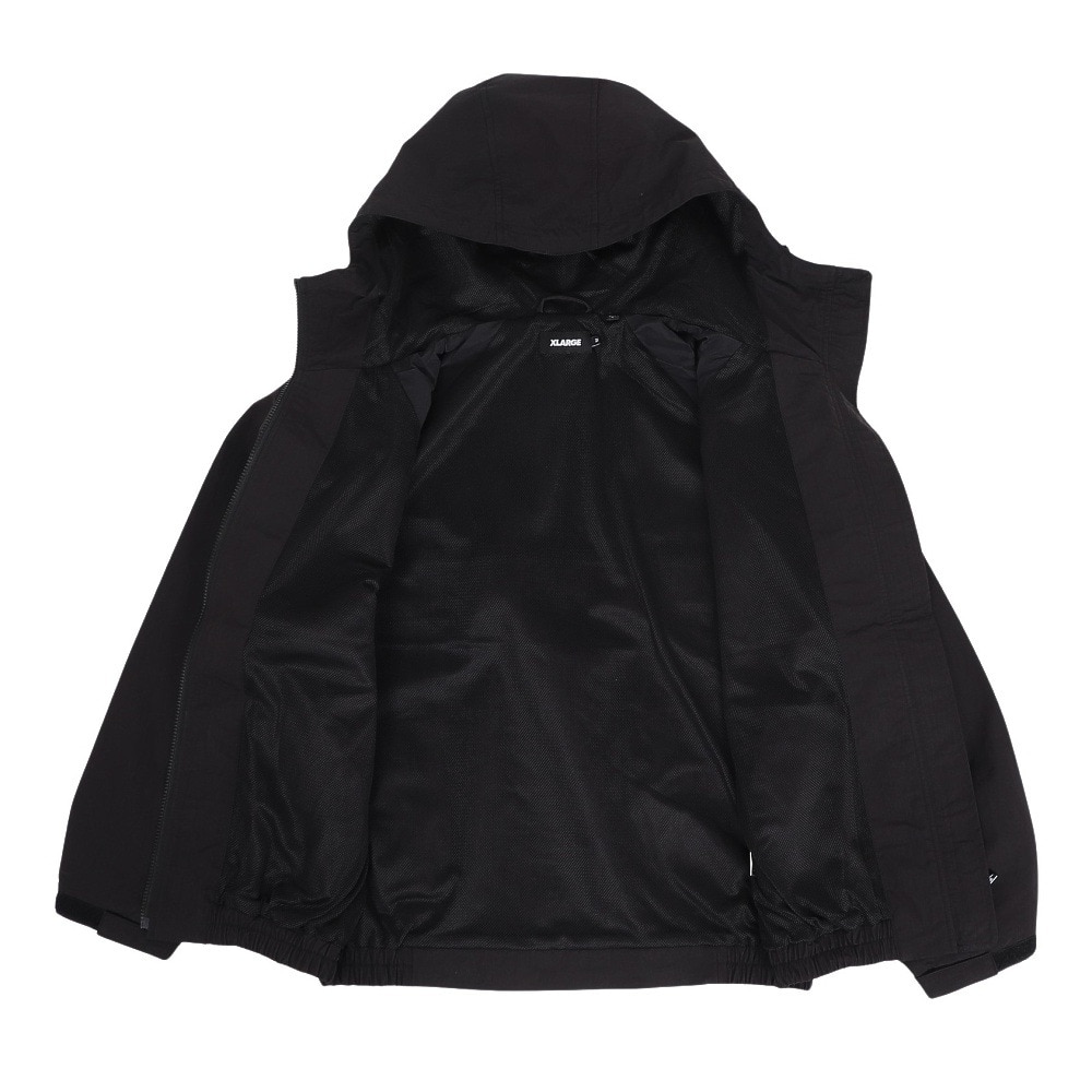 エクストララージ（XLARGE）（メンズ）ラグラン フーデッド ジャケット 101253021004-BLACK