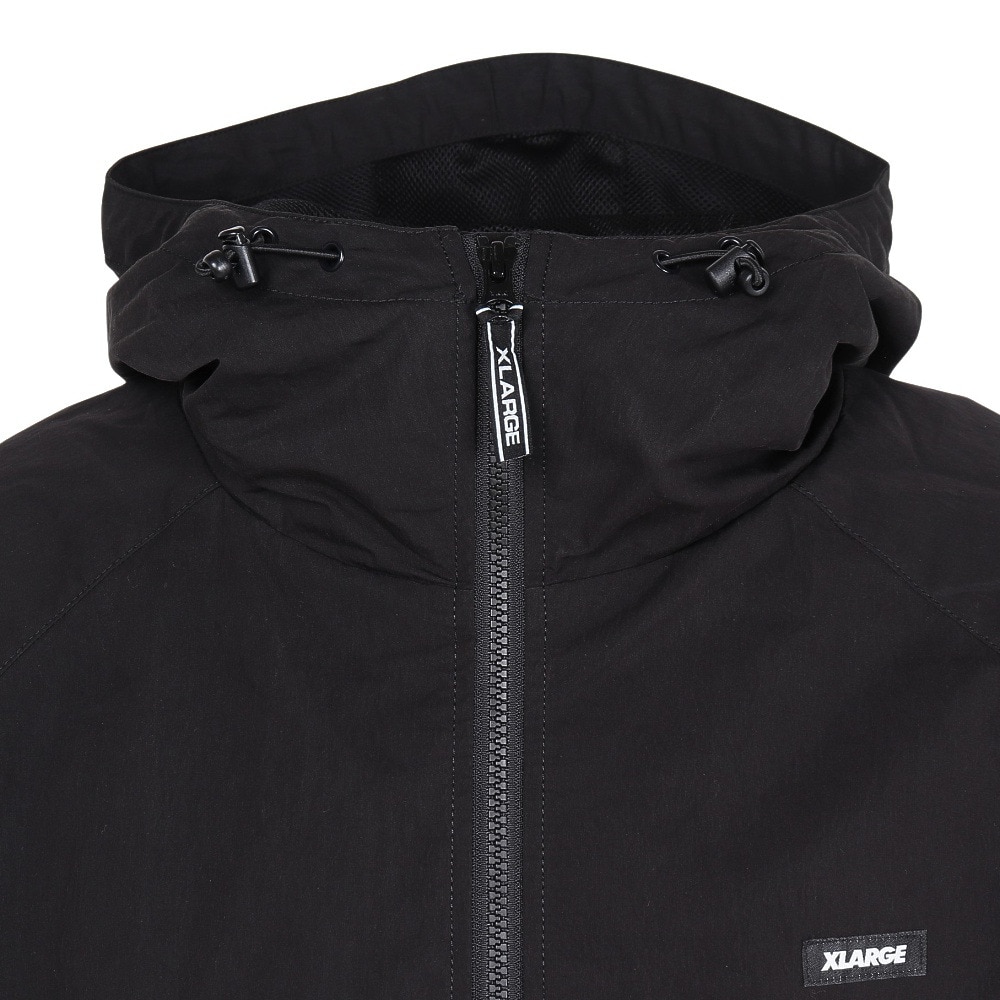 エクストララージ（XLARGE）（メンズ）ラグラン フーデッド ジャケット 101253021004-BLACK