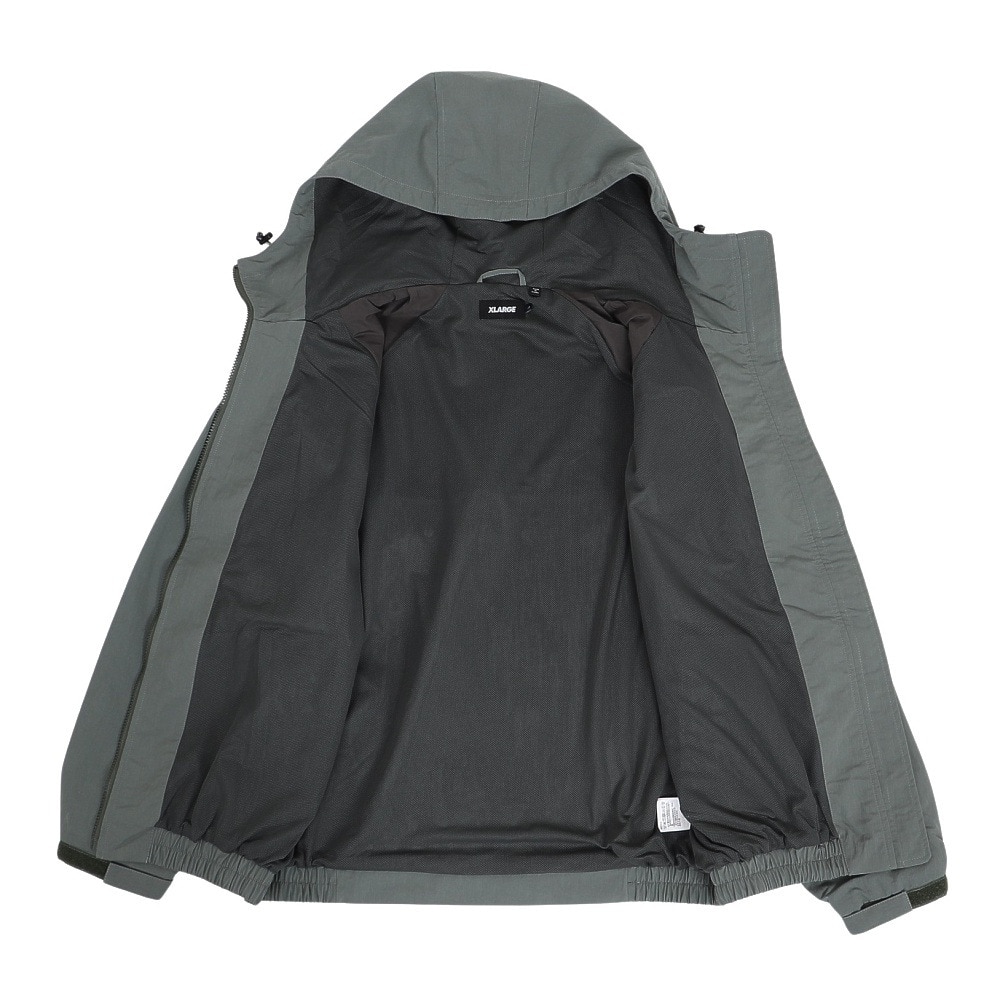 エクストララージ（XLARGE）（メンズ）ラグラン フーデッド ジャケット 101253021004-OLIVE