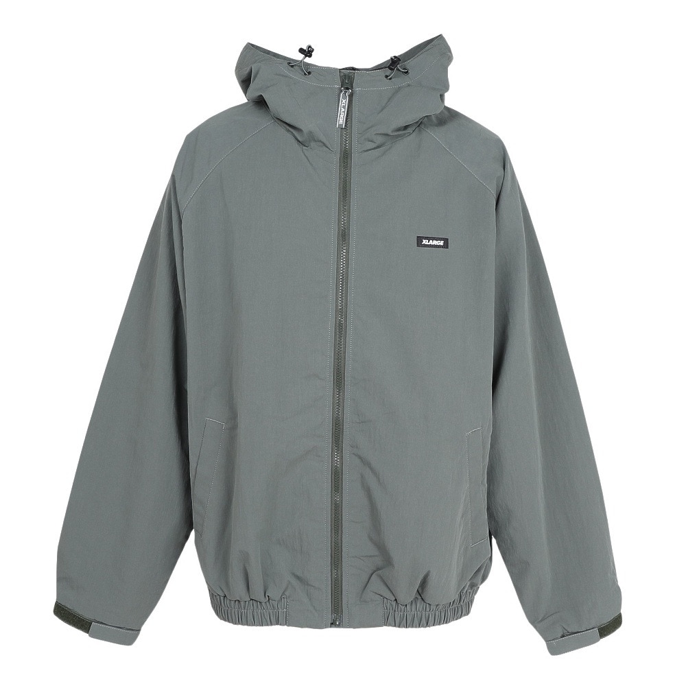 エクストララージ（XLARGE）（メンズ）ラグラン フーデッド ジャケット 101253021004-OLIVE
