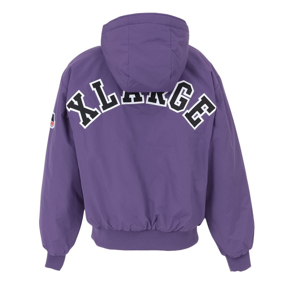 XLARGE スタジャン パープル Lサイズ エクストララージ（XLARGE）（メンズ）ナイロン パファー ジャケット