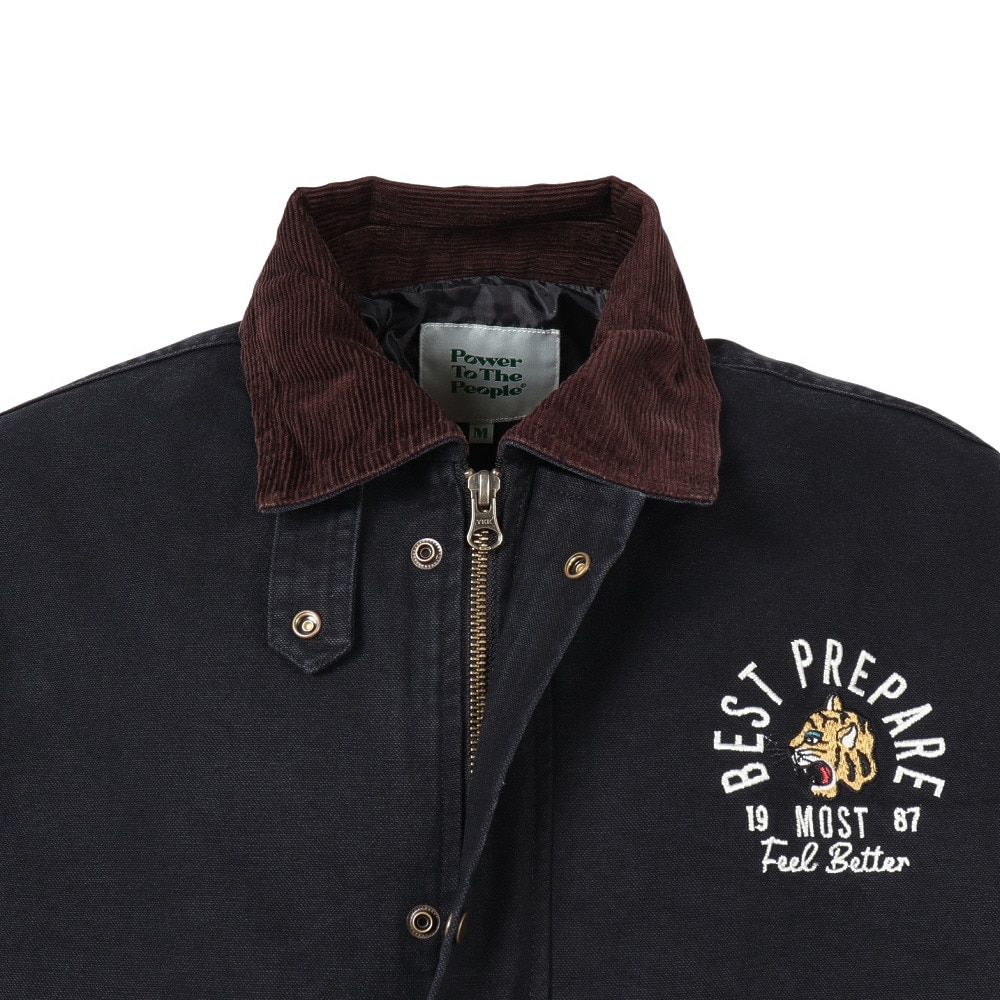 パワー・トゥ・ザ・ピープル（POWER TO THE PEOPLE）（メンズ、レディース）エリコーディロイCollar ジャケット 5701019-01 BLK