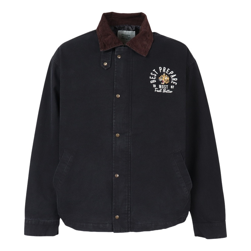 パワー・トゥ・ザ・ピープル（POWER TO THE PEOPLE）（メンズ、レディース）エリコーディロイCollar ジャケット 5701019-01 BLK