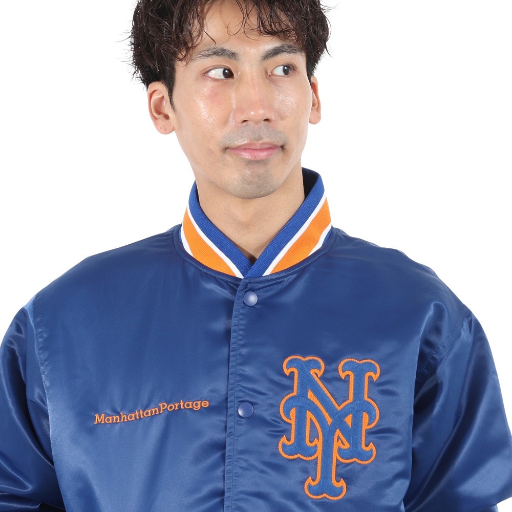 マンハッタンポーテージ（ManhattanPortage）（メンズ）スタジアムジャンパー 23FW-MP-MLB01 BLU