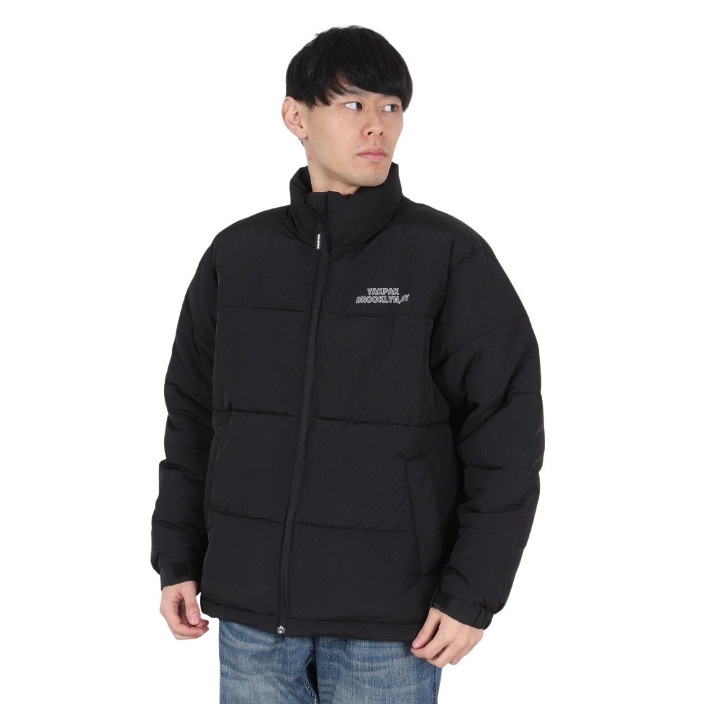 ヤックパック（YAK PAK）（メンズ、レディース）ナイロン パフジャケット 4910001-01 BLK
