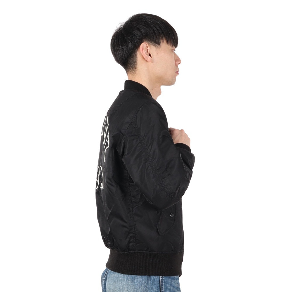アヴィレックス（AVIREX）（メンズ）MA-1 コマーシャル ロゴ ジャンパー 783-2952013 BLACK