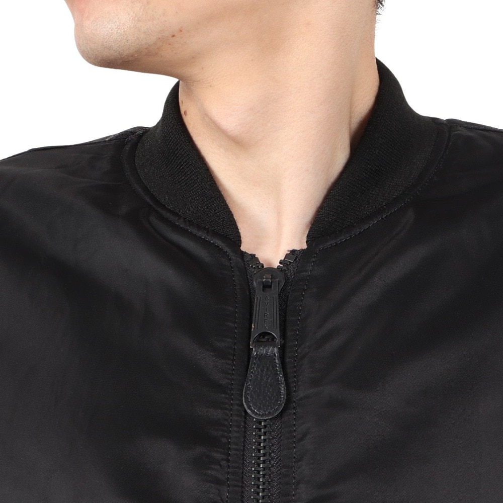 アヴィレックス（AVIREX）（メンズ）MA-1 コマーシャル ロゴ ジャンパー 783-2952013 BLACK