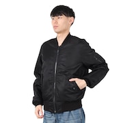 (メンズ)MA-1 コマーシャル ロゴ ジャンパー 783-2952013 BLACK