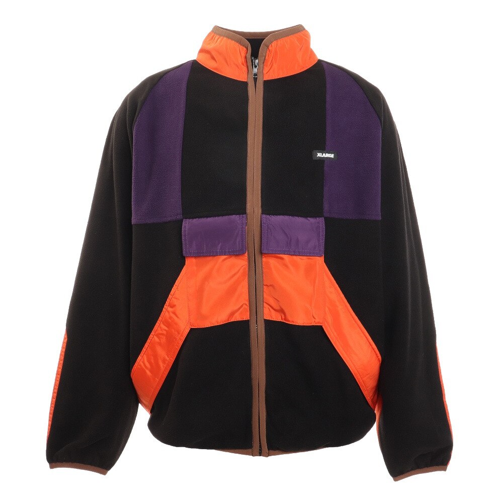 MULTI PANELED ジップ ジャケット 01194504BLACK