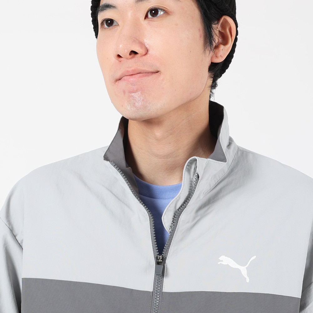 プーマ（PUMA）（メンズ）SUPER PUMA ウーブンジャケット 674791 19 LGRY