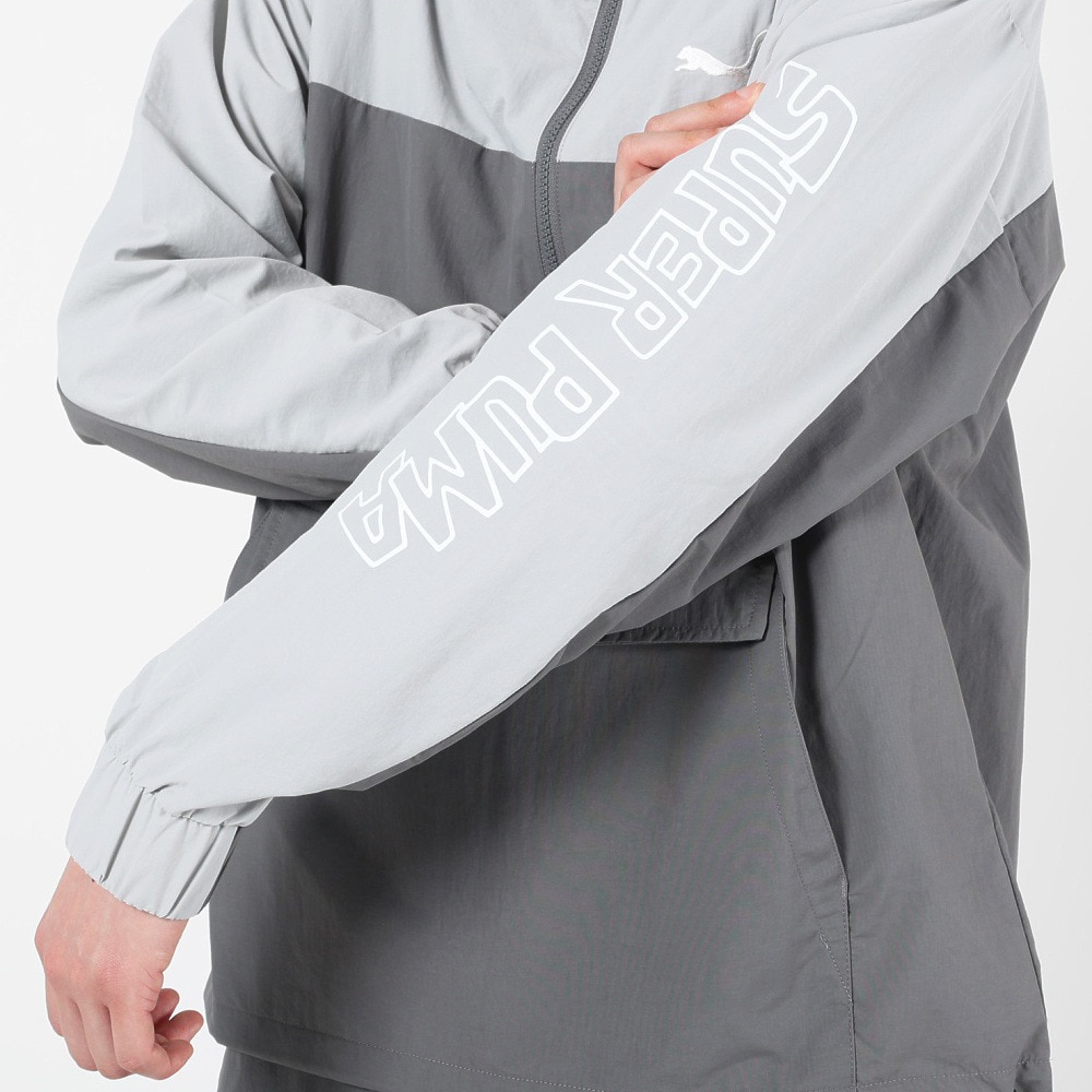 プーマ（PUMA）（メンズ）SUPER PUMA ウーブンジャケット 674791 19 LGRY