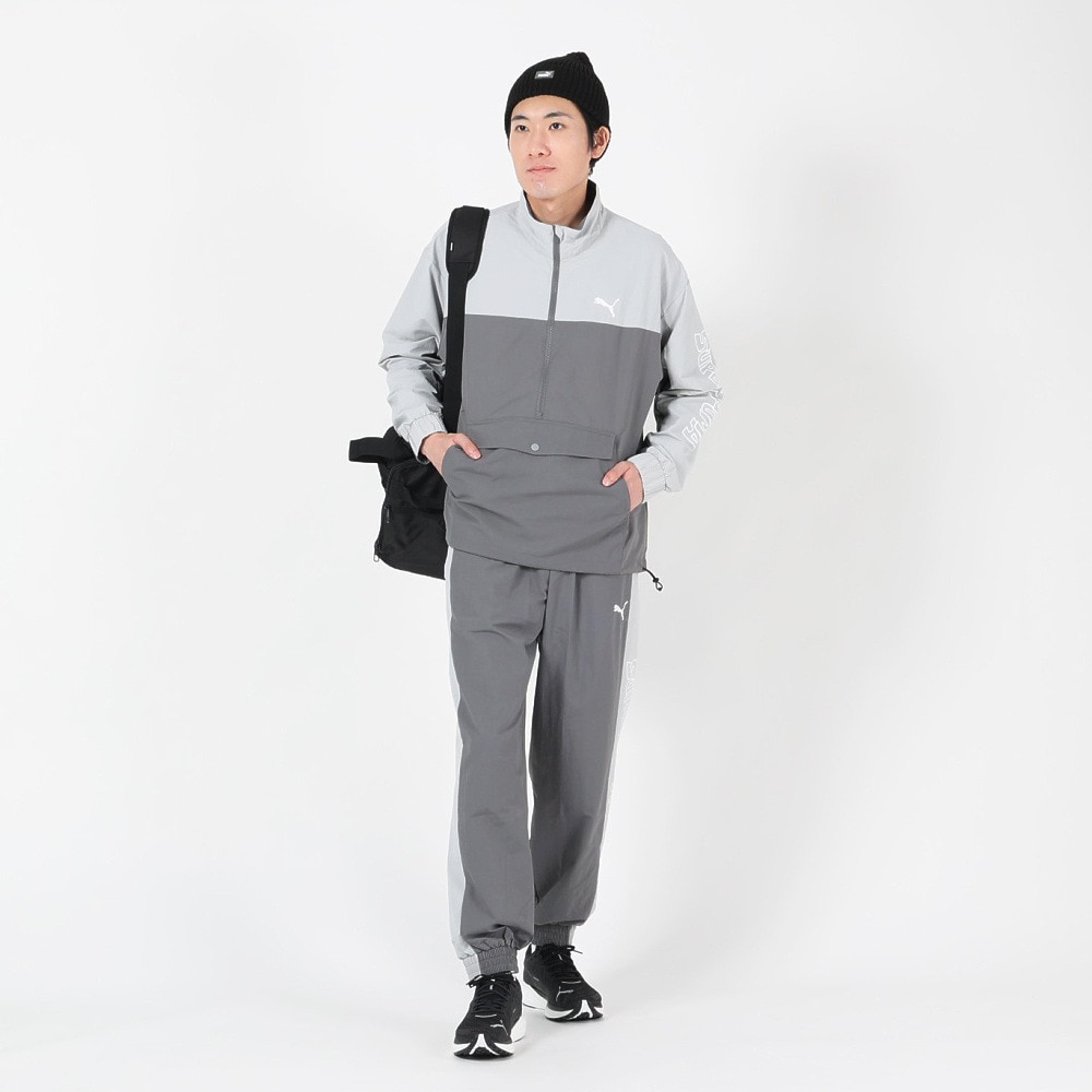 プーマ（PUMA）（メンズ）SUPER PUMA ウーブンジャケット 674791 19 LGRY
