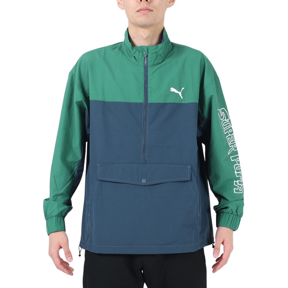 プーマ（PUMA）（メンズ）SUPER PUMA ウーブンジャケット 674791 37 GRN