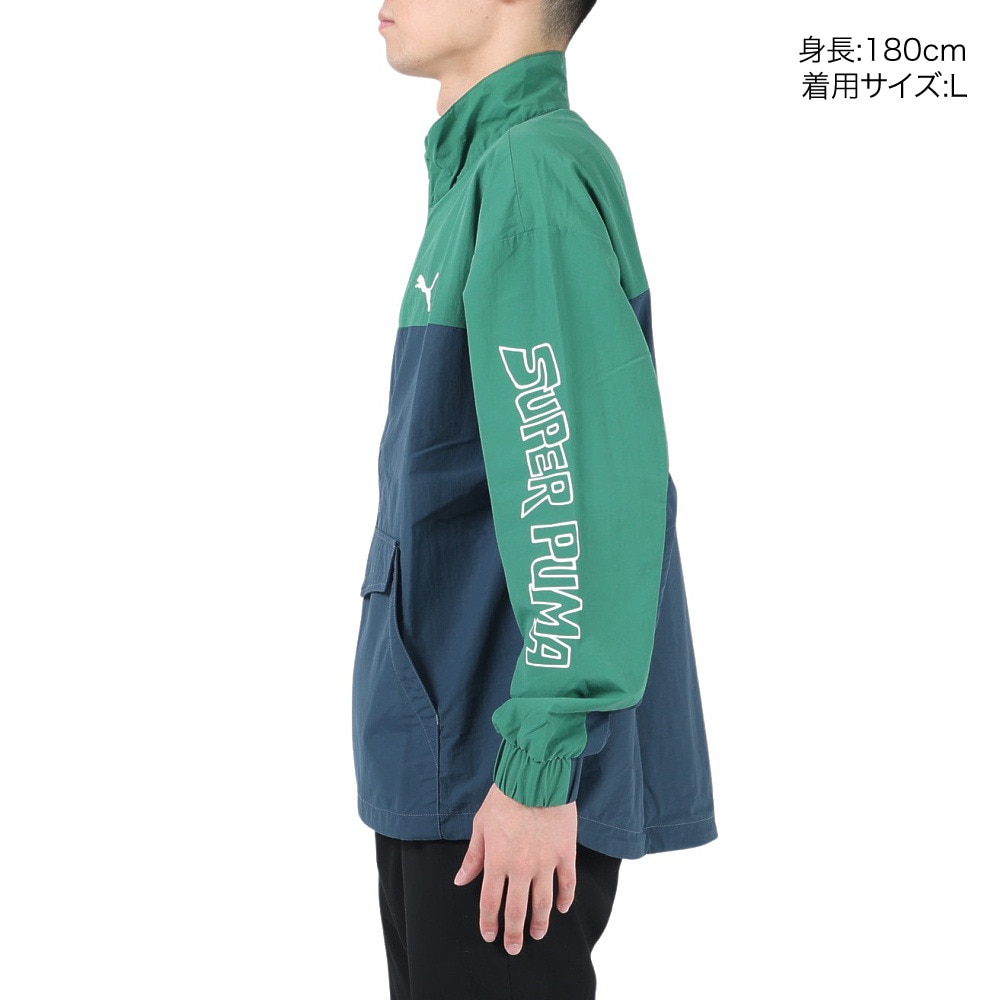 プーマ（PUMA）（メンズ）SUPER PUMA ウーブンジャケット 674791 37 GRN