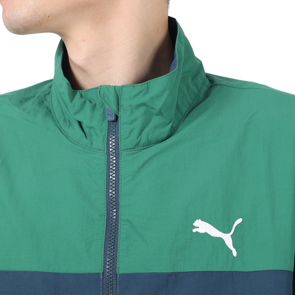 プーマ（PUMA）（メンズ）SUPER PUMA ウーブンジャケット 674791 37 GRN