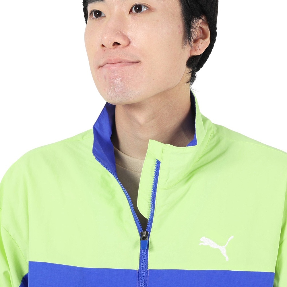 プーマ（PUMA）（メンズ）SUPER PUMA ウーブンジャケット 674791 39 LGRN