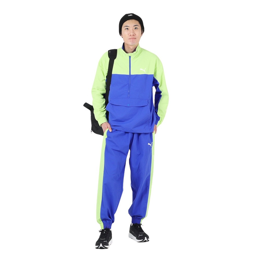 プーマ（PUMA）（メンズ）SUPER PUMA ウーブンジャケット 674791 39 LGRN