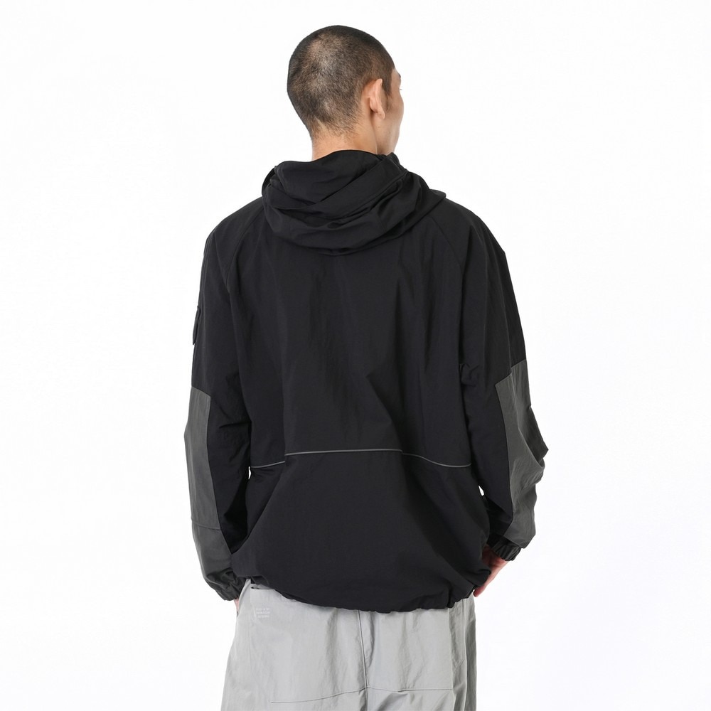 ニューバランス（new balance）（メンズ）ODフーデットタスランジャケット AMJ55640BK