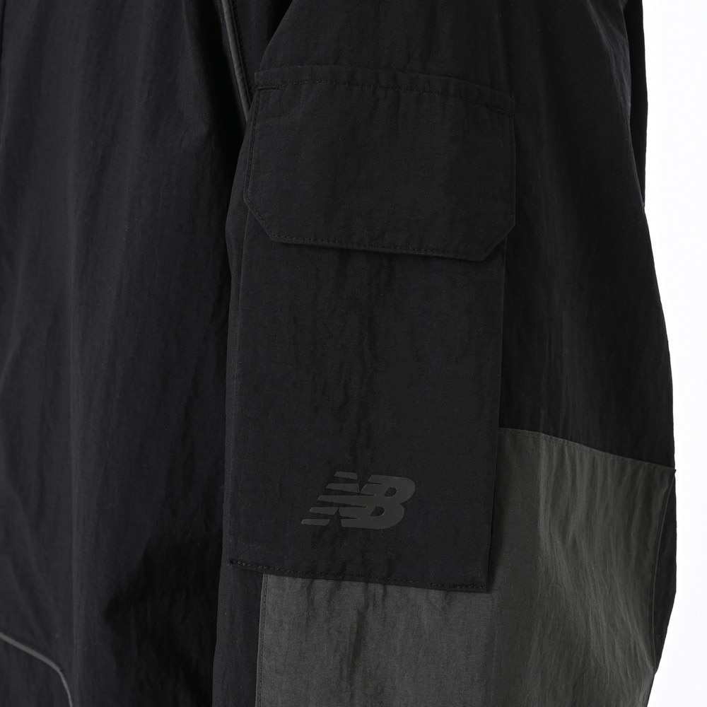 ニューバランス（new balance）（メンズ）ODフーデットタスランジャケット AMJ55640BK