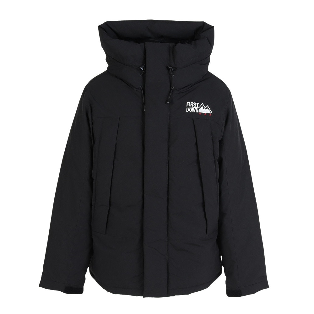 ファーストダウン(FIRST DOWN)ラップダウンパーカー ディクロス マウリ F942010 BLK(Men’s) ファーストダウン（FIRST DOWN）（メンズ）ラップダウンパーカー