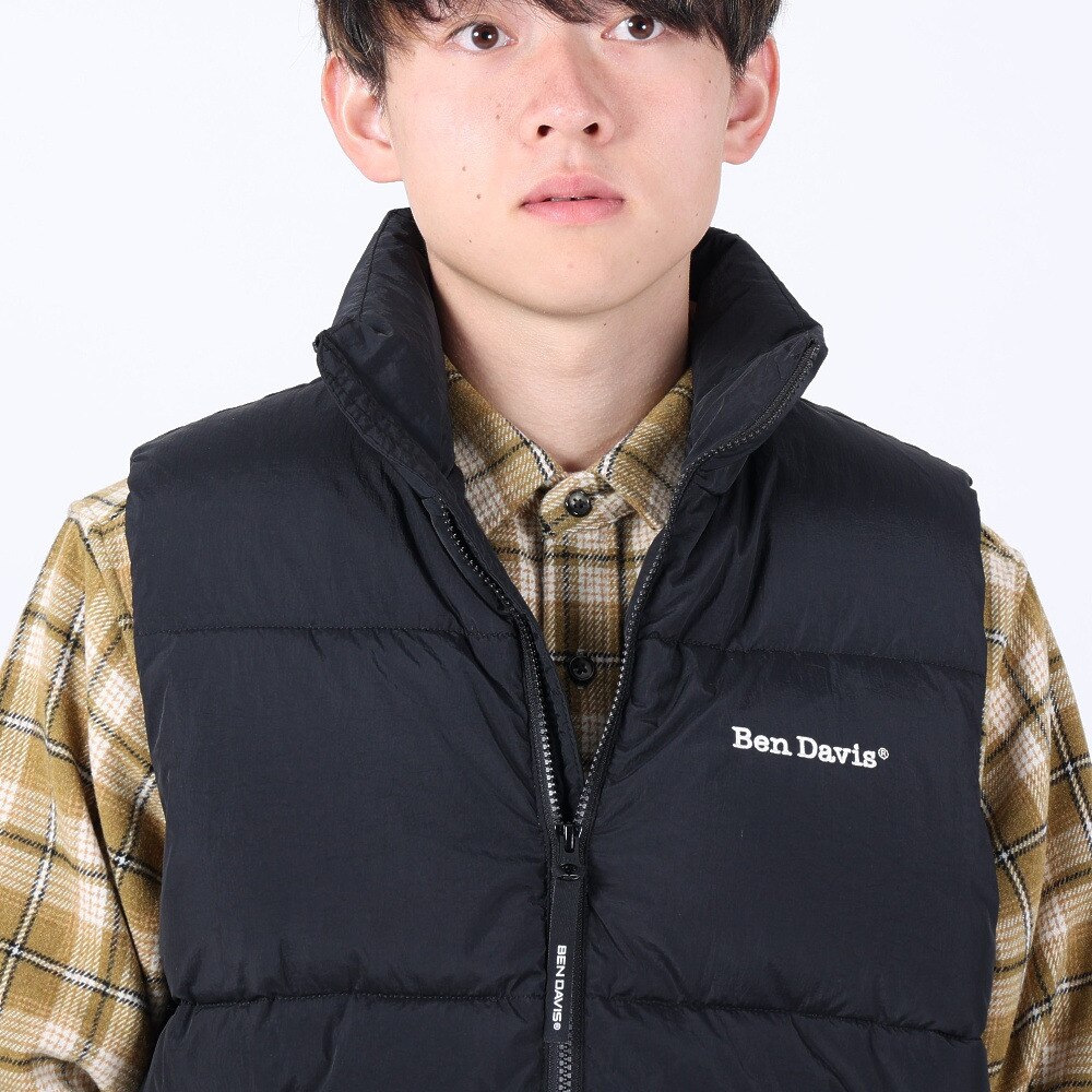 BEN DAVIS（メンズ）パファーベスト 23780009-01BLK