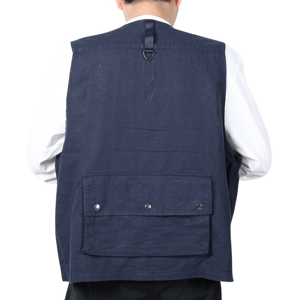 マナスタッシュ（MANASTASH）（メンズ）ヘンプポップベスト 792-4157003 NAVY
