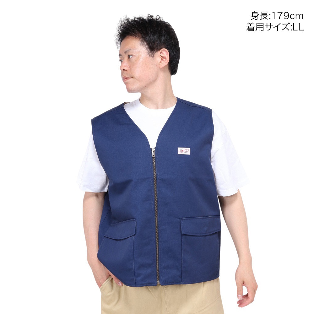 エクストララージ（XLARGE）（メンズ）パッチワーク ベスト 101241021006-NAVY