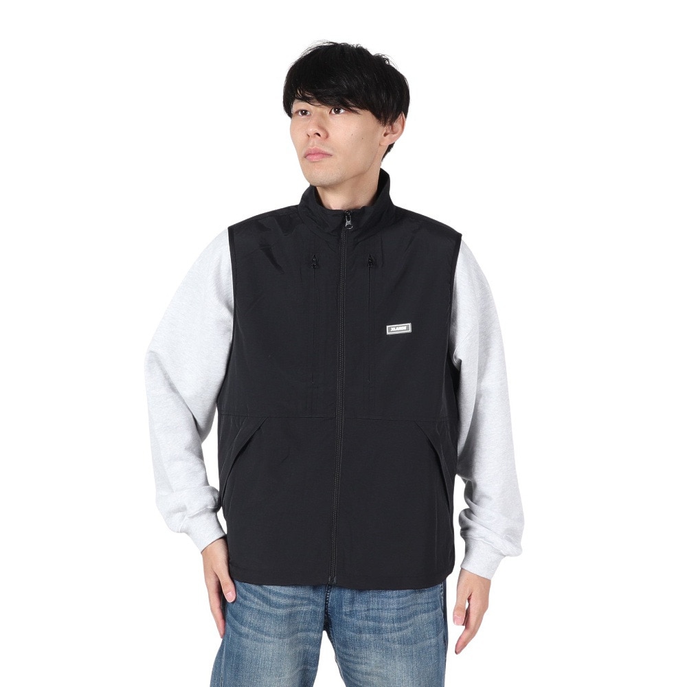 エクストララージ（XLARGE）（メンズ）UTILITY ナイロンベスト 101243021001-BLACK