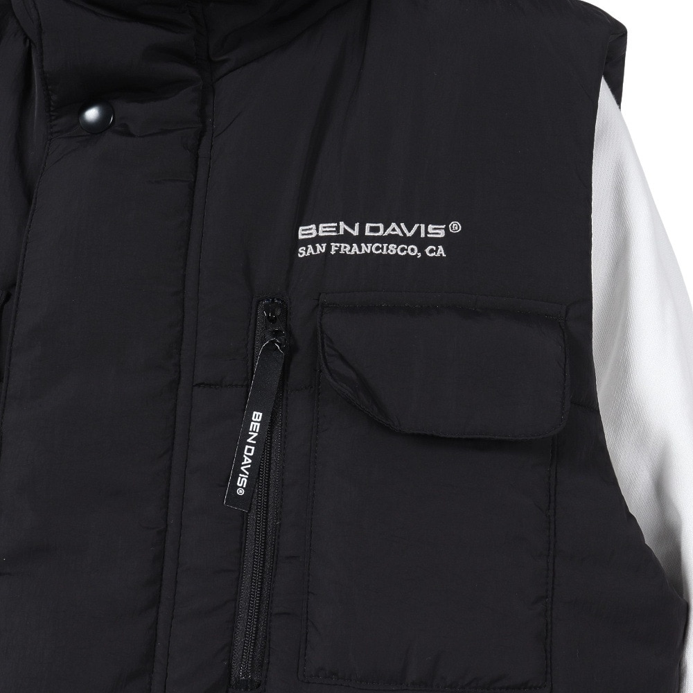 ベンデイビス（BEN DAVIS）（メンズ）フィッシングパファーベスト 24780017-BLK