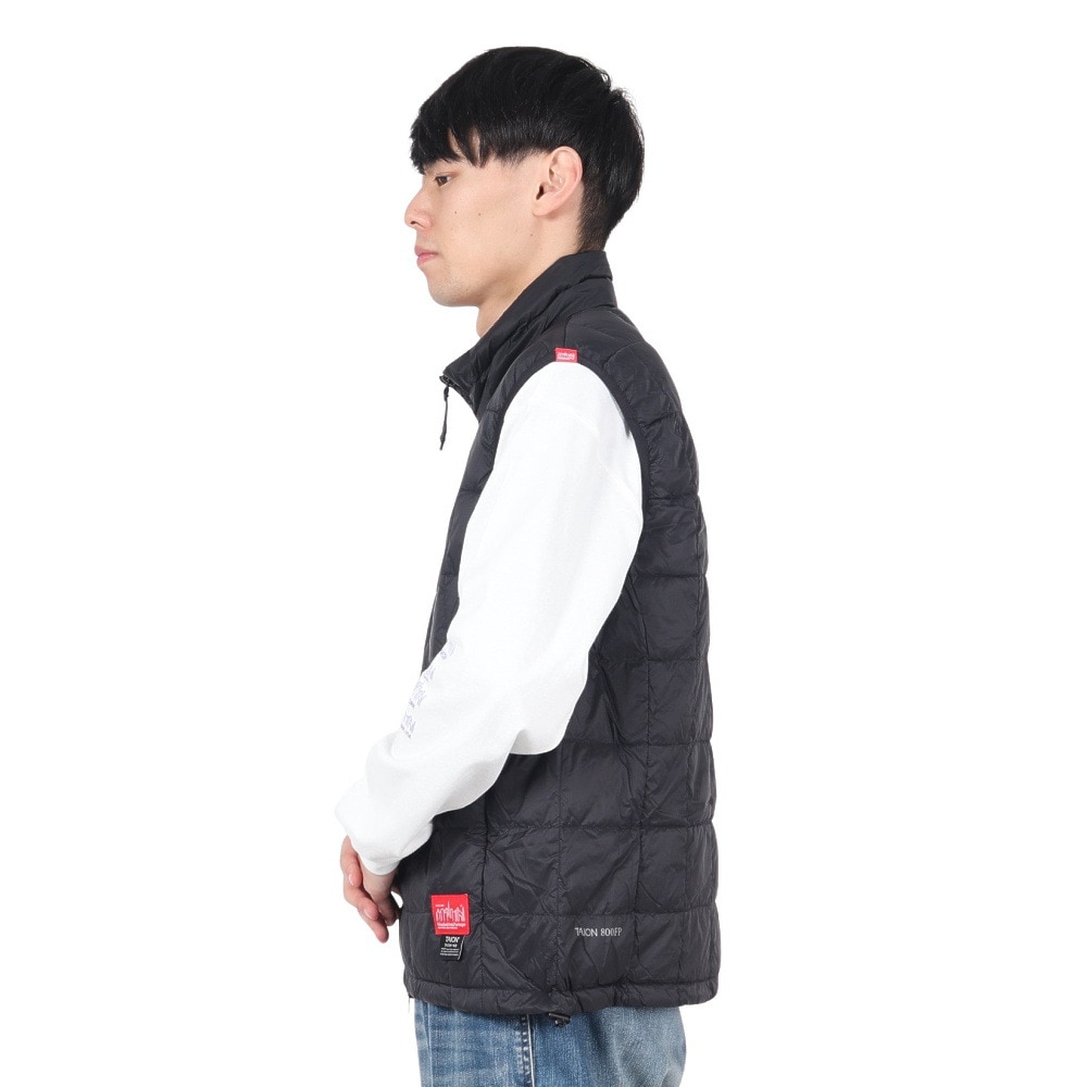 マンハッタンポーテージ（ManhattanPortage）（メンズ）スタンド ダウンベスト タイオン 24FW-MP-TAION 06 BLACK