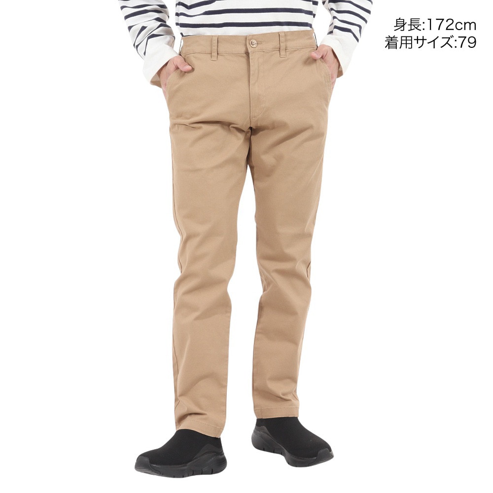 ヘインズ（Hanes）（メンズ）チノストレッチノータックパンツ 067010-BEG